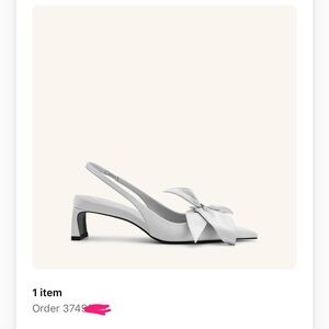 JW PEI queena Floral Appliques Slingback Pumps-Silver